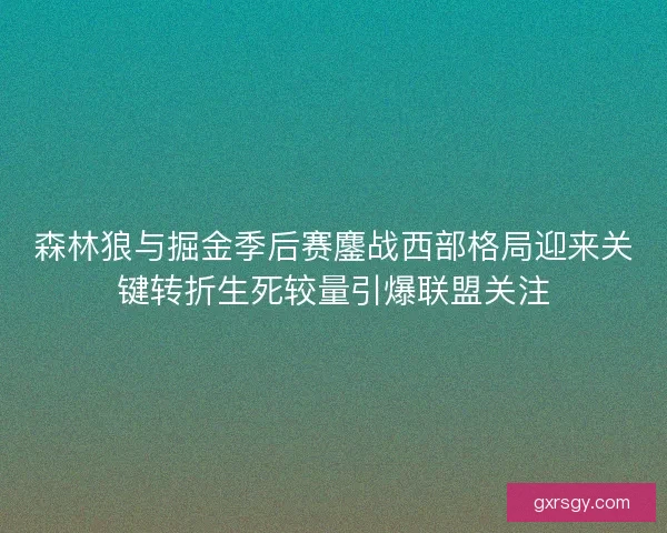森林狼与掘金季后赛鏖战西部格局迎来关键转折生死较量引爆联盟关注
